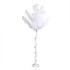 Copac trunghi spiralat, puf sintetic, culoare alb, H 170cm, B.S.P. / SL691_A