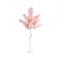 Copac trunghi spiralat, puf sintetic, culoare roz, H 170cm, B.S.P. / SL691_R