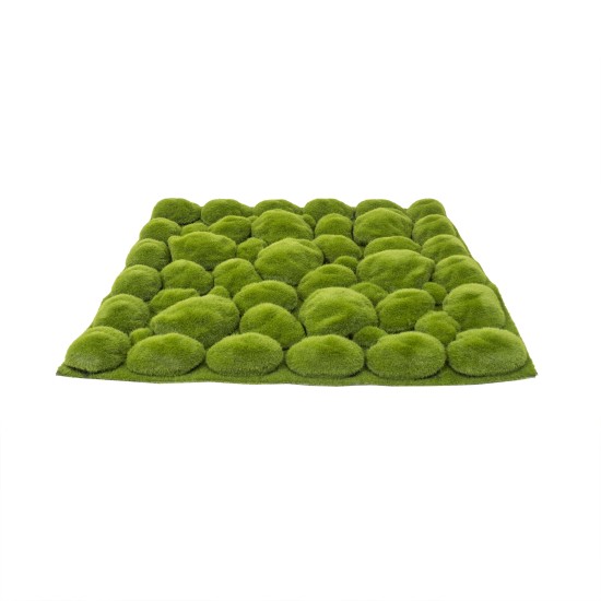 Perete verde artificial, model cu muschi iesiti in relief, culoare verde, 50x50 cm, B.S.P. / SL692-1