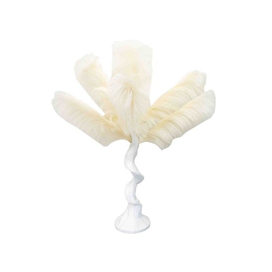 Copac, puf sintetic, culoare crem, H-80cm, B.S.P. / SL692_Crem