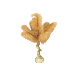 Copac, puf sintetic, culoare auriu, H-80cm, B.S.P. / SL692_Auriu