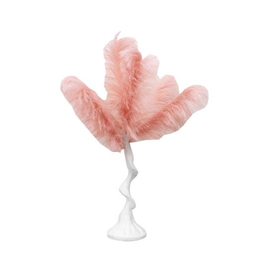 Copac, puf sintetic, culoare roz, H-80cm, B.S.P. / SL692_Roz