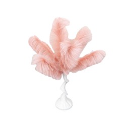 Copac, puf sintetic, culoare roz, H-80cm, B.S.P. / SL692_Roz