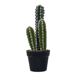 Decoratiune artificiala, cactus in ghiveci de plastic, H 40 cm, B.S.P. / SL693-1