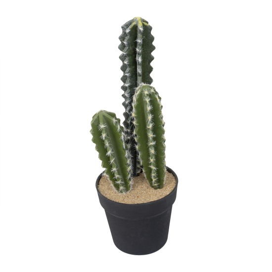 Decoratiune artificiala, cactus in ghiveci de plastic, H 40 cm, B.S.P. / SL693-1