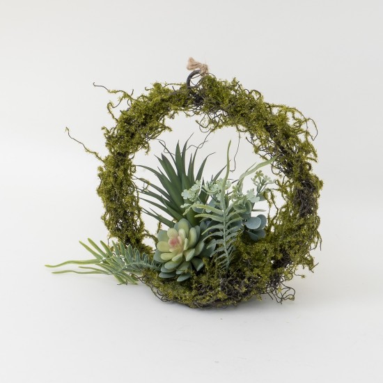 Aranjament plante artificiale, 25X13X24 cm, B.S.P. / SL695-1