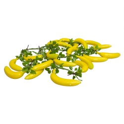 Funie fructe artificiale, model banane, set 5 funii, L 50 cm, B.S.P. / SL703_B