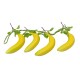 Funie fructe artificiale, model banane, set 5 funii, L 50 cm, B.S.P. / SL703_B