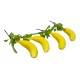 Funie fructe artificiale, model banane, set 5 funii, L 50 cm, B.S.P. / SL703_B