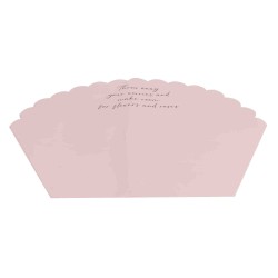 Folie celofan pentru buchete, 10/set, model dantelat, culoare roz, 65x45 cm, B.S.P. / SL713_1