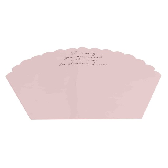 Folie celofan pentru buchete, 10/set, model dantelat, culoare roz, 65x45 cm, B.S.P. / SL713_1