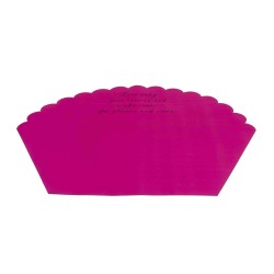 Folie celofan pentru buchete, 10/set, model dantelat, culoare ciclam, 65x45 cm, B.S.P. / SL713_3