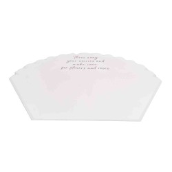 Folie celofan pentru buchete, 10/set, model dantelat, culoare alb, 65x45 cm, B.S.P. / SL713_4