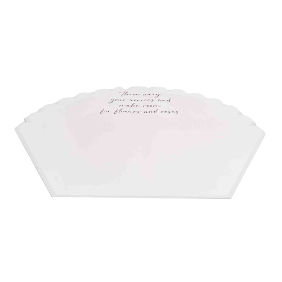 Folie celofan pentru buchete, 10/set, model dantelat, culoare alb, 65x45 cm, B.S.P. / SL713_4