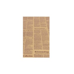 Folie celofan, 20/set, model ziar, culoare maro, 57x57 cm, B.S.P. / SL735_5