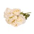 Buchet 12 trandafri artificiali, culoare crem, H 35 cm, B.S.P. / SL737_1