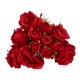 Buchet 12 trandafri artificiali, culoare rosu, H 35 cm, B.S.P. / SL737_2