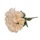 Buchet 18 trandafiri artificiali, culoare crem, H 35 cm , B.S.P. / SL753_1