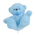 Ursulet din plus, culoare bleu, H 24 cm, B.S.P. / SL754_1