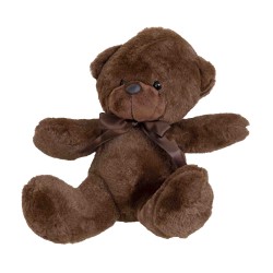 Ursulet din plus, culoare maro, H 24 cm, B.S.P. / SL754_3