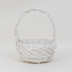 Cos impletit, culoare alb, 24x30 cm, B.S.P. / SL755_1