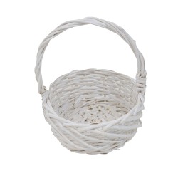 Cos impletit, culoare alb, 24x30 cm, B.S.P. / SL755_1