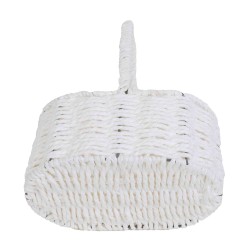 Cos pentru aranjament floral, culoare alb, 21x12x26 cm, B.S.P. / SL758_1