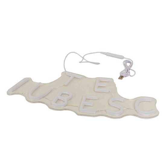 Decoratiune luminoasa, model Te iubesc, 40x16 cm, B.S.P. / SL798