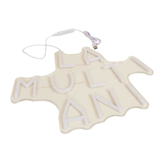 Decoratiune luminoasa, model La multi ani, 38x31 cm, B.S.P. / SL799