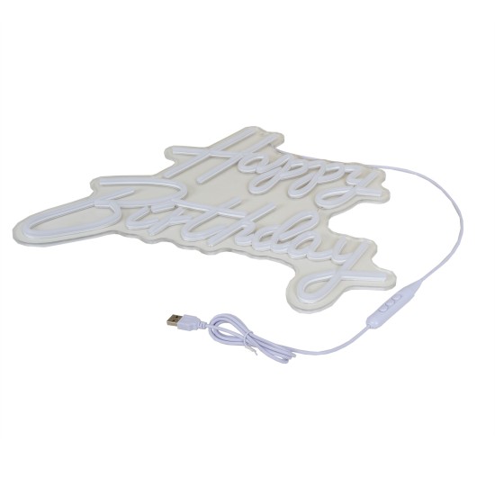 Decoratiune luminoasa, model Happy Birthday, 45 cm, B.S.P. / SL800