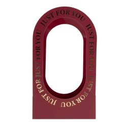 Set 10 cutii din carton pentru aranjamente florale, culoare grena, 38x22x12, B.S.P. / SL814