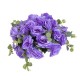 Aranjament floral,trandafir + eucalipt, culoare mov Ø 35 cm, B.S.P. / SL821