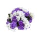 Aranjament floral, hotensie + trandafir, culoare mov Ø 35 cm, B.S.P. / SL822_5