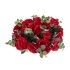 Aranjament floral, trandafir + eucalipt, culoare rosu , Ø 35 cm, B.S.P. / SL857