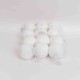 Decoratiune craciun, model glob, culoare alb, 12/set, Ø 8 cm, B.S.P. / SL875_1