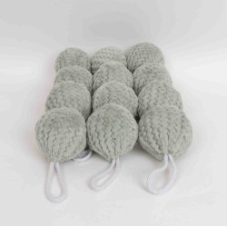 Decoratiune craciun, model glob, culoare gri, 12/set, Ø 8 cm, B.S.P. / SL875_4