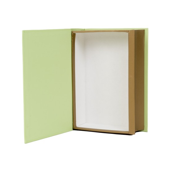 Set 2 cutii cu forma de carte, culoare verde, B.S.P. / SL940_1