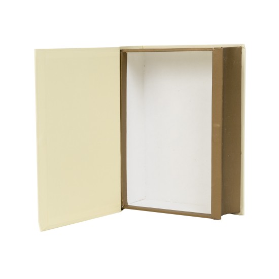 Set 2 cutii cu forma de carte, culoare crem, B.S.P. / SL940_3