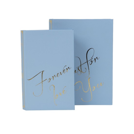 Set 2 cutii cu forma de carte, culoare bleu, B.S.P. / SL940_5