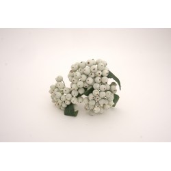 Buchet bobite, culoare alb, H 30 cm, B.S.P. / AN039-1
