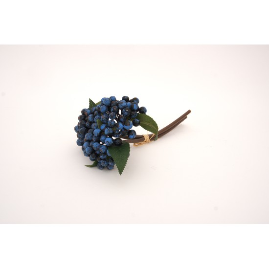 Buchet bobite, culoare albastru, H 30 cm, B.S.P. / AN039-2