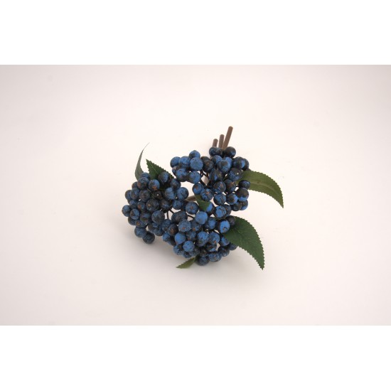 Buchet bobite, culoare albastru, H 30 cm, B.S.P. / AN039-2