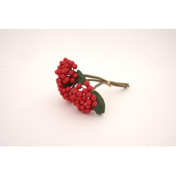 Buchet bobite, culoare rosu, H 30 cm, B.S.P. / AN039-3