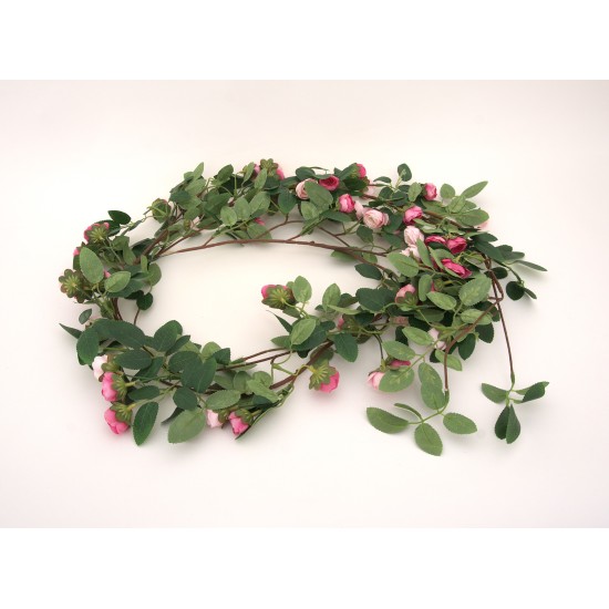 Ghirlanda cu flori artificiala, L 175 cm, B.S.P. / AN066