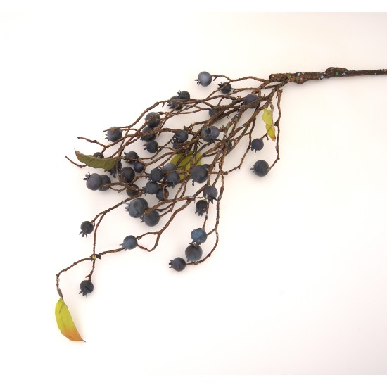 Creanga artificiala cu fructe de padure, H 80 cm, B.S.P. / AN080