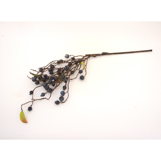 Creanga artificiala cu fructe de padure, H 80 cm, B.S.P. / AN080