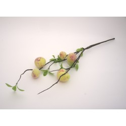 Creanga artificiala cu piersici, H 90 cm, B.S.P. / AN081