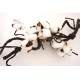Creanga artificiala cu flori de bumbac naturale, H 90 cm, B.S.P. / AN082