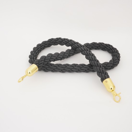 Cordon impletit pentru stalpi, culoare negru, 1.5 m, B.S.P. / AN094