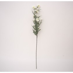 Fir floare artificial, culoare alb, H 90 cm, B.S.P. / AN099